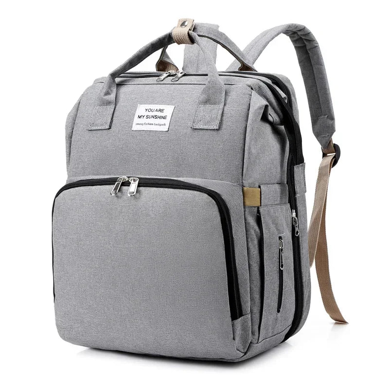 Sac a dos, lit pliable pour bébé 2 en 1 - Univers - bebe - maman