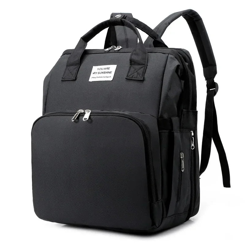 Sac a dos, lit pliable pour bébé 2 en 1 - Univers - bebe - maman