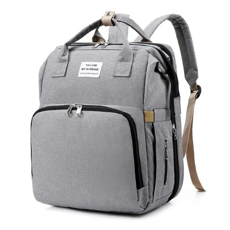 Sac a dos, lit pliable pour bébé 2 en 1 - Univers - bebe - maman