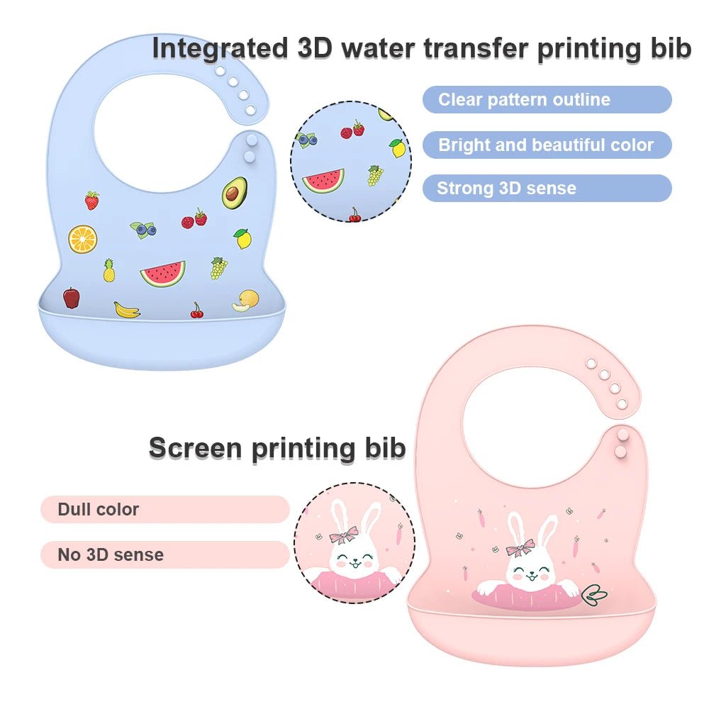 Bavoir silicone pour bébé - Univers - bebe - maman