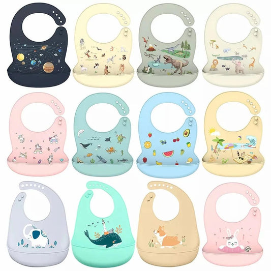 Bavoir silicone pour bébé - Univers - bebe - maman