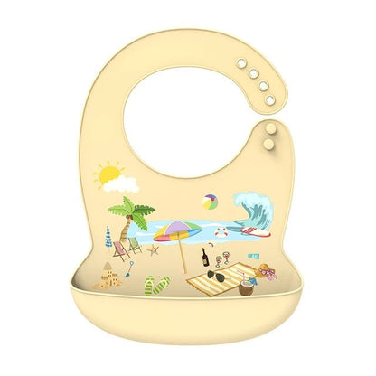 Bavoir silicone pour bébé - Univers - bebe - maman