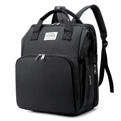 Sac a dos, lit pliable pour bébé 2 en 1 - Univers - bebe - maman